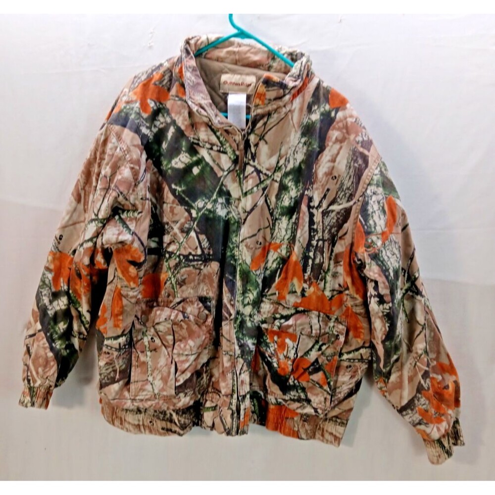 Outfitters Ridge Mens Size XL Camo Hunting Jacket Insulated Fusion 3-D Full Zip